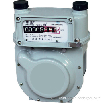 domestic mechanical gas meter with aluminum case